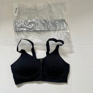 Core 10 Black Front Zipper Bra 36B